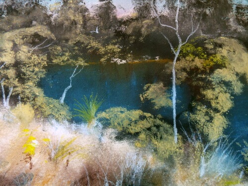 Bruce Malloch - Sunlight on the bank, Kalgan River WA